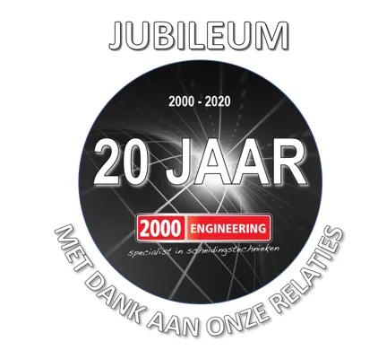 Jubileumlogo 20 jaar 2000 Engineering